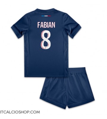 Paris Saint-Germain Fabian Ruiz #8 Prima Maglia Bambino 2024-25 Manica Corta (+ Pantaloni corti)